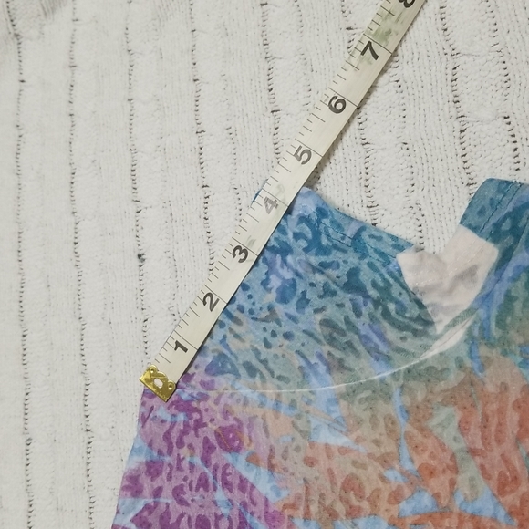 🔥Coldwater Creek Short Sleeve Multi Colored XSMALL (4-6)Tee - Picture 4 of 7